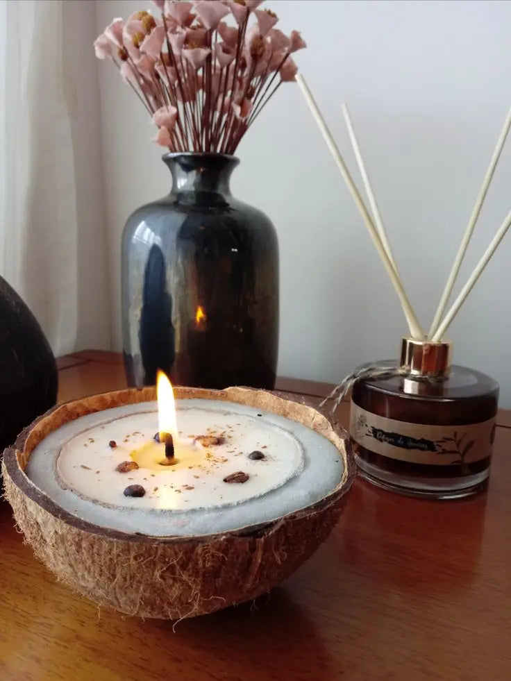 Premium Coconut Shell Candles