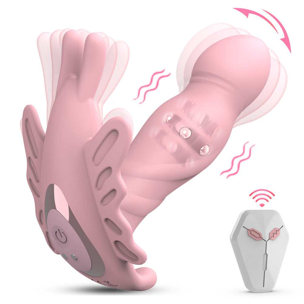 Peristaltic Prostate 10 Frequency Posterior Massager Silicone Charging Anal Plug Male Vibrator Adult Products