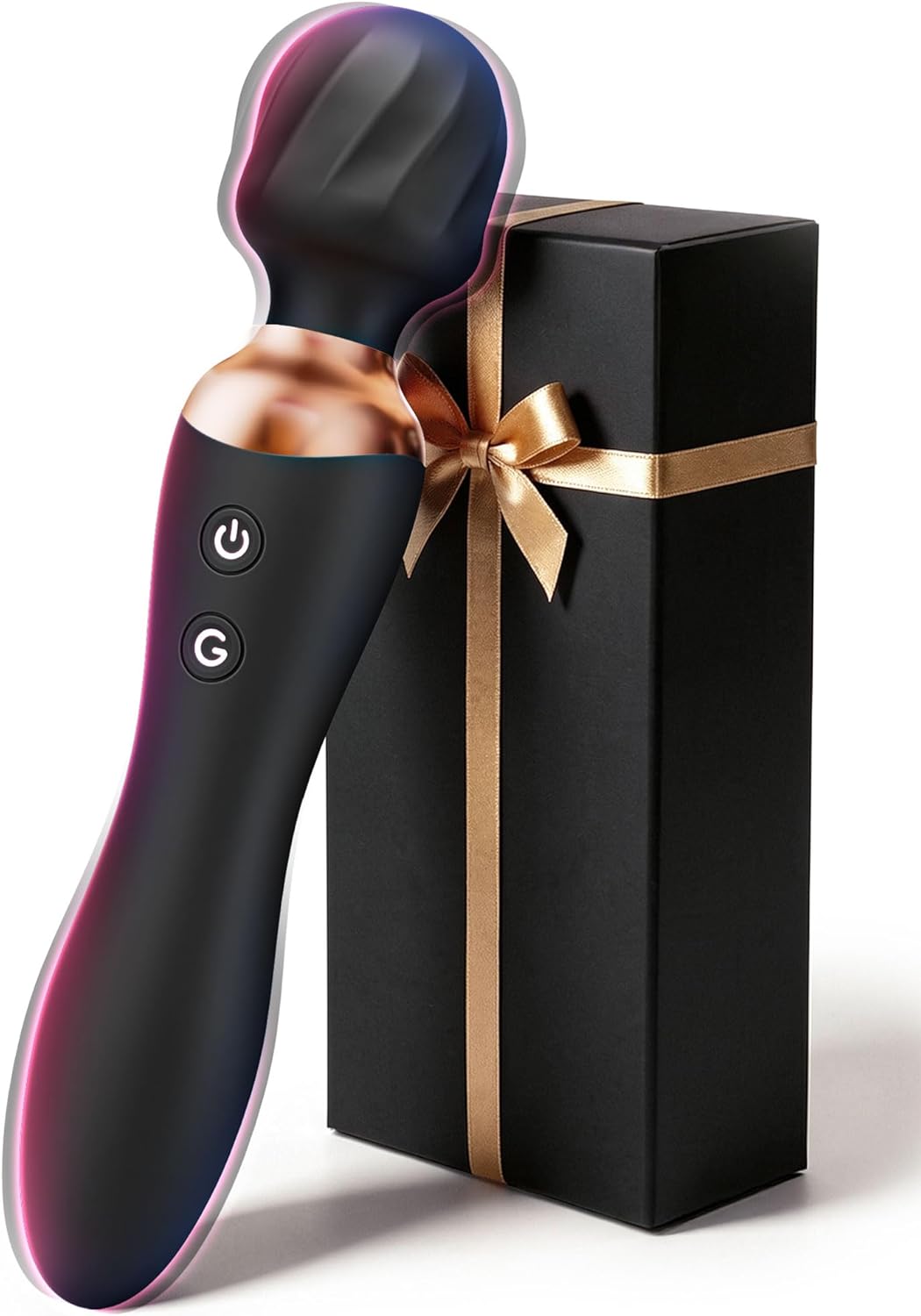 Sex Toys Women, Dual-Ended Dildo Vibrator Wand, 24 Vibration Patterns, Powerful Quiet Motor, Adult Sex Toy, Cordless & Waterproof Massager Solo & Couple Clitoral Nipple Weight Toys - Purple