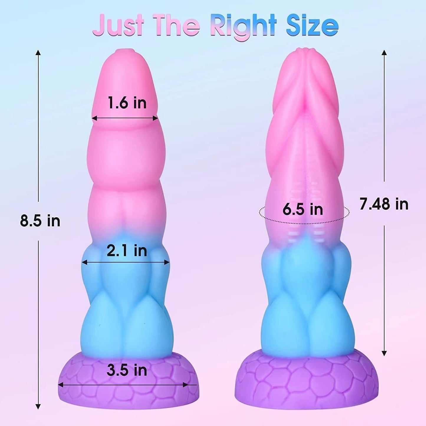 Threaded Couple Silicone Dildo Soft Particles Backyard Adult Sex Toy