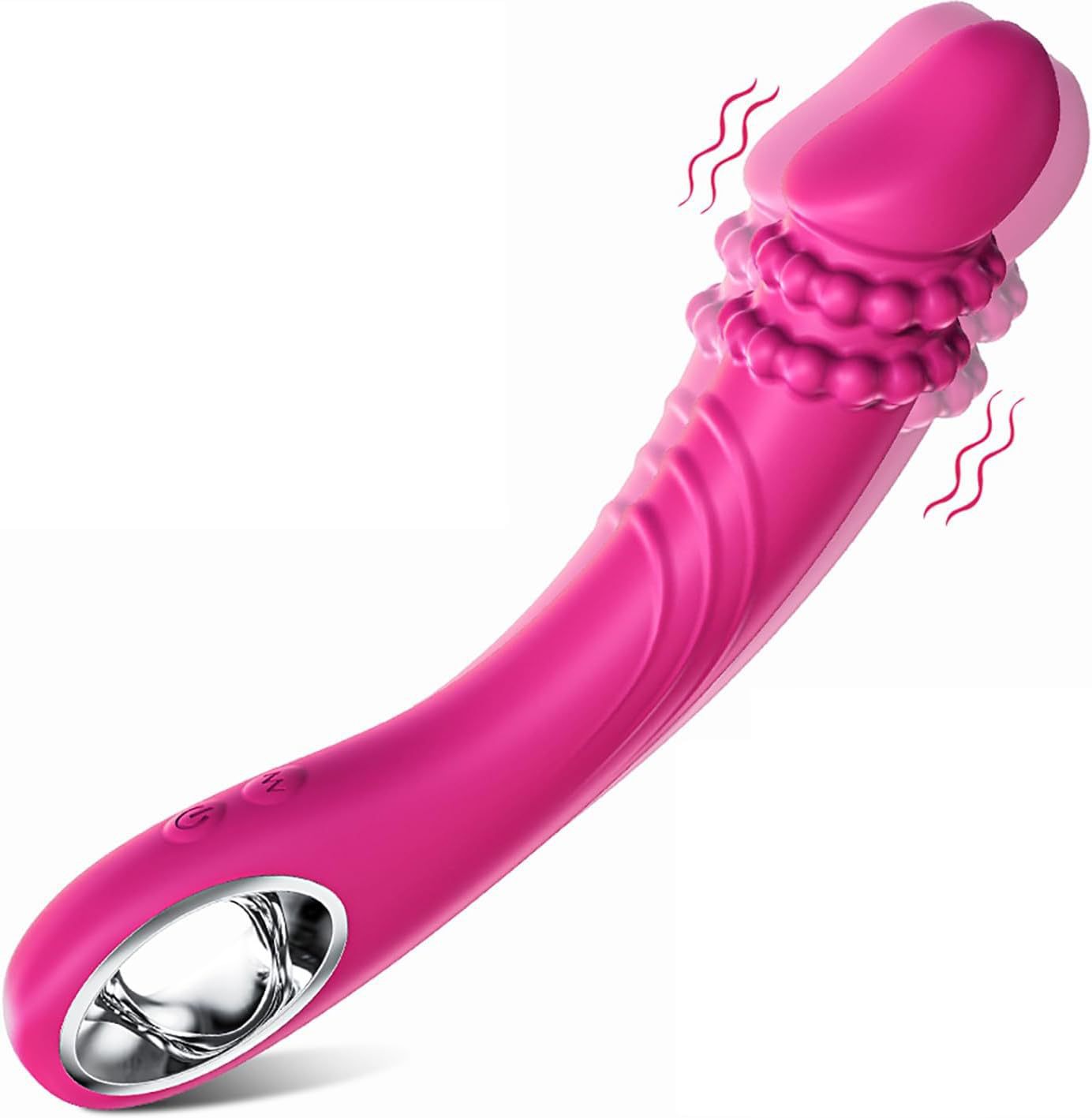 10 Vibration Modes G-spot Dildo Vibrator With Pearls