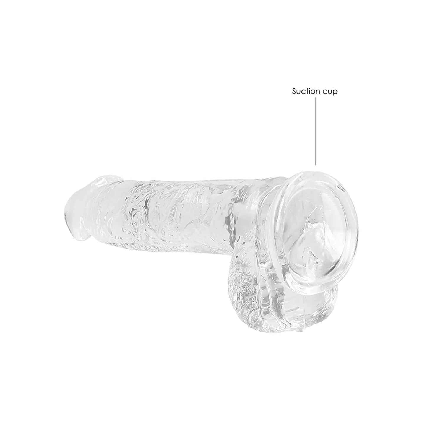 Transparent Silicone Dildo with Suction Base