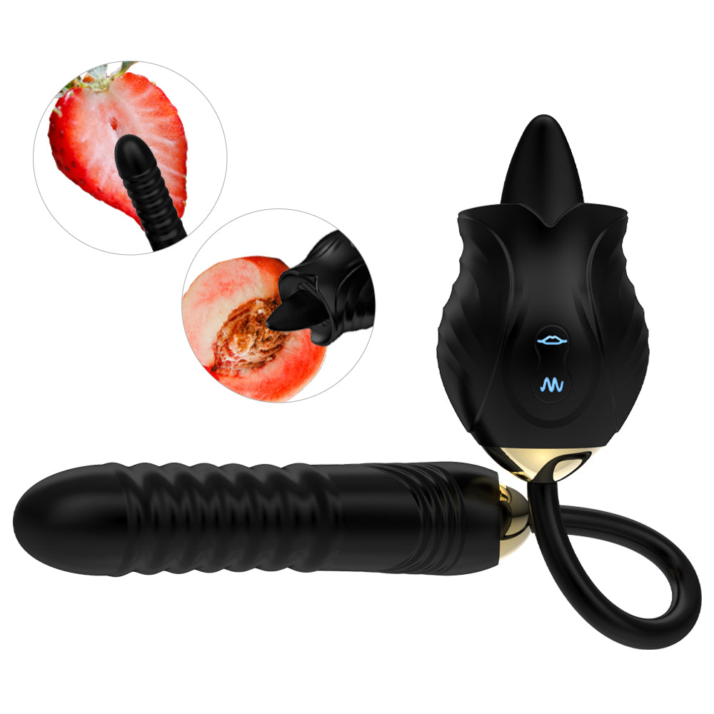 New Rose Full Court Flower Generation 6 G-spot Tongue Licking Vibration Constant Temperature Double Headed Female Masturbation Device Female Fun Products