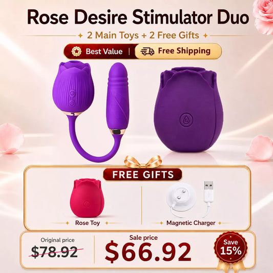 Best Value Set - RoséTrio 3-in-1 Rose Toy