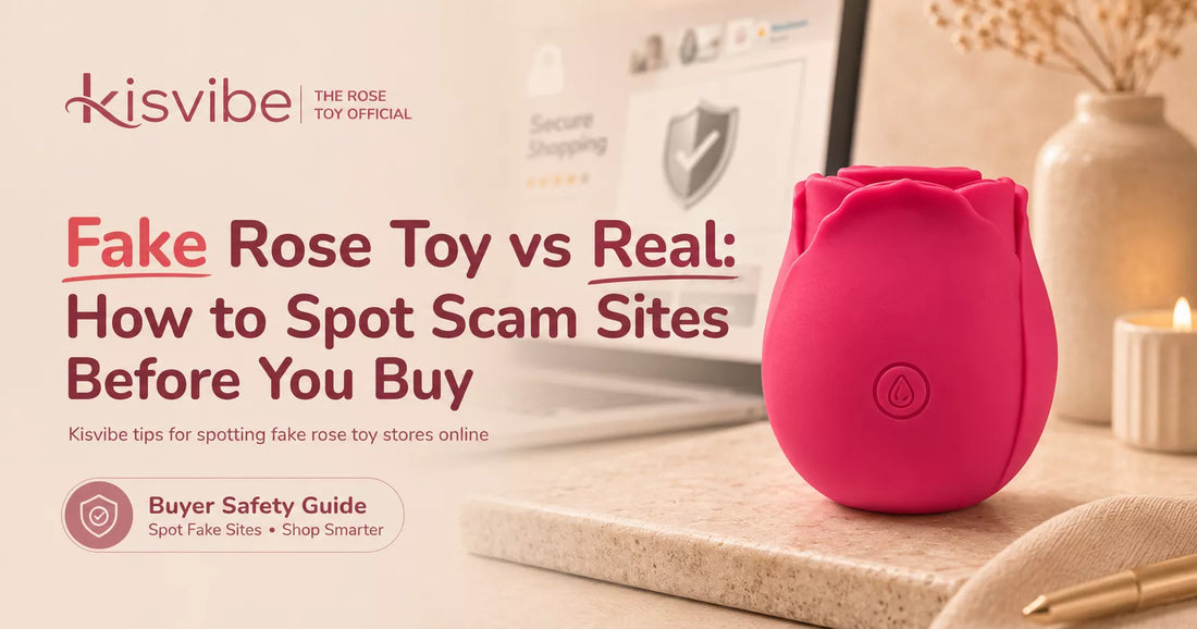 Real vs fake rose toy comparison checklist — how to spot scam rose toy sites by Kisvibe