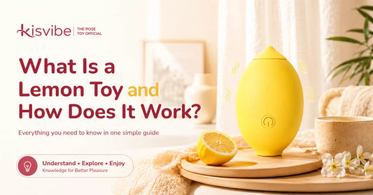 Yellow lemon-shaped clit suction toy on white background — what is a lemon sex toy explained