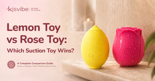 Lemon toy vs rose toy comparison — Kisvibe suction toys from $32.99 and $28.92