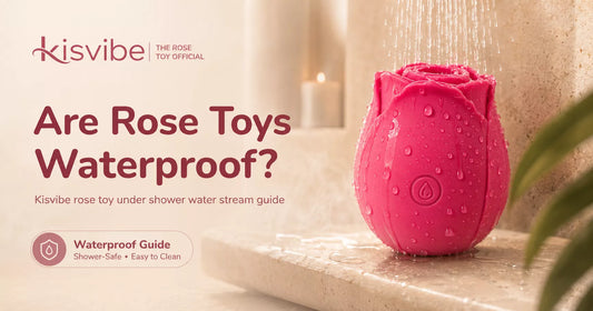 Kisvibe rose toy under shower water stream — are rose toys waterproof guide