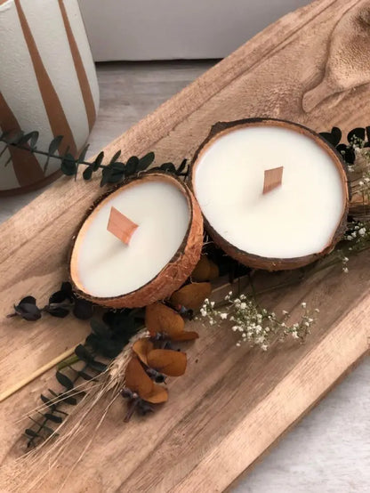 Premium Coconut Shell Candles