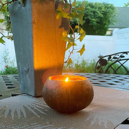Premium Coconut Shell Candles