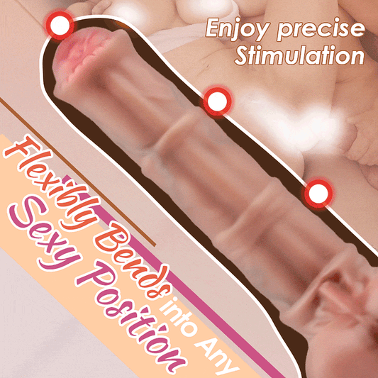 8.66 Inch 3 Telescopic Swing 10 Vibrating Heating Horsewhip Monster Dildo