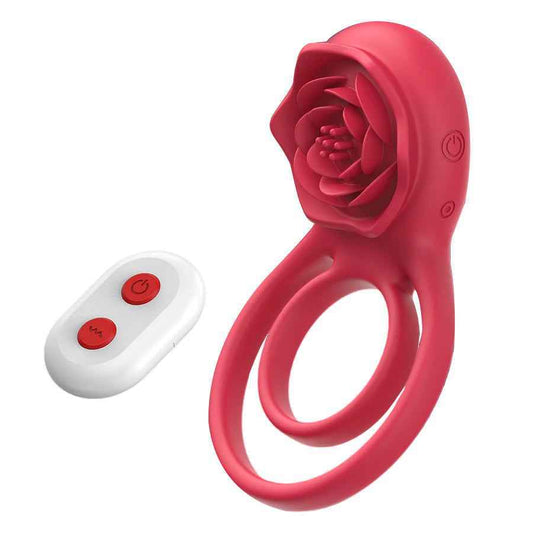 X loop no. 1 Cock Ring With Rose Clit Vibrator for Couples (Copy)