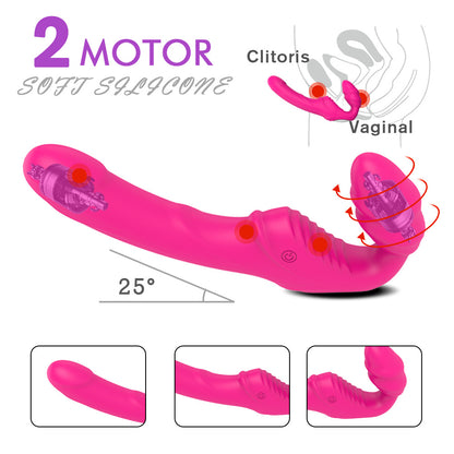 Remote Control Vibrating Strapless Strap-on