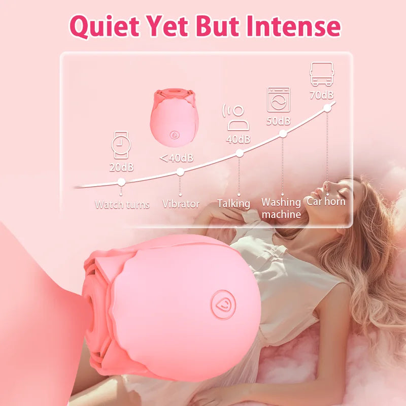 2024 Upgraded Rose Sex Toy with 10 Mind-Blowing Modes Luminous Clitoral Sucker