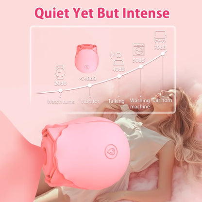 2024 Upgraded Rose Sex Toy with 10 Mind-Blowing Modes Luminous Clitoral Sucker
