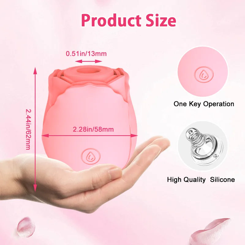 2024 Upgraded Rose Sex Toy with 10 Mind-Blowing Modes Luminous Clitoral Sucker