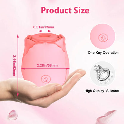 2024 Upgraded Rose Sex Toy with 10 Mind-Blowing Modes Luminous Clitoral Sucker