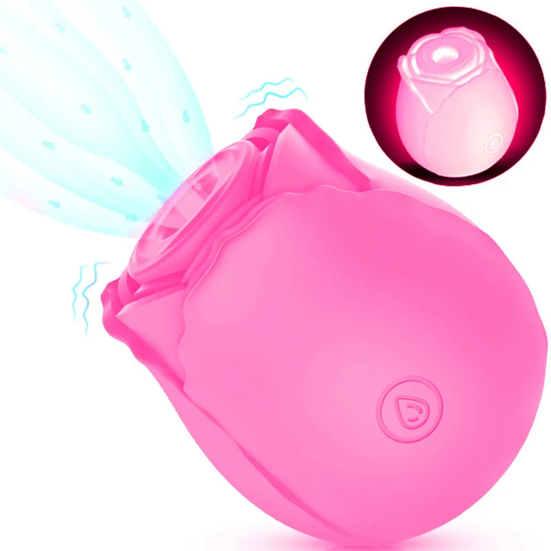 2024 Upgraded Rose Sex Toy with 10 Mind-Blowing Modes Luminous Clitoral Sucker