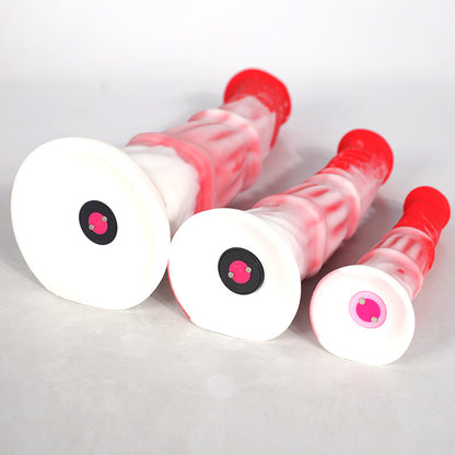 Soft Silicone Dildo Silicone Mixed Color Remote Control Vibration