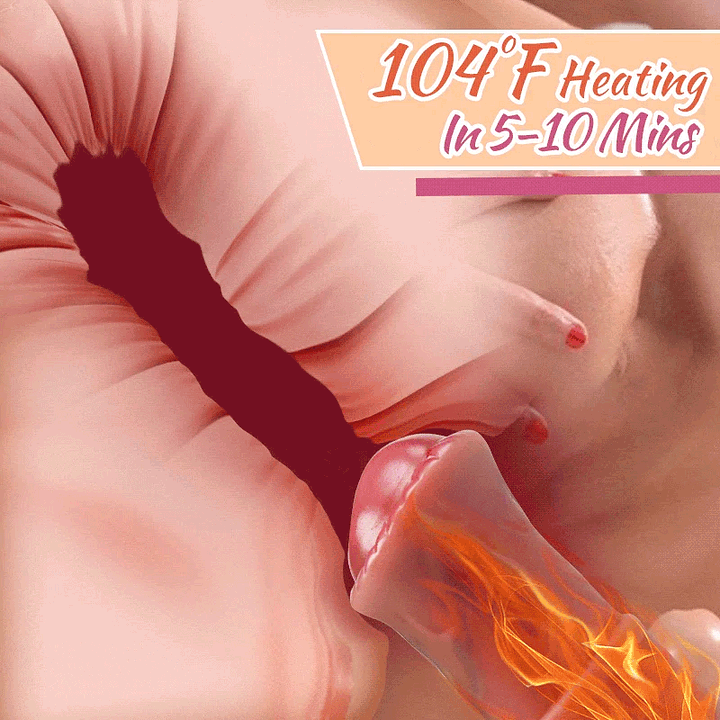 8.66 Inch 3 Telescopic Swing 10 Vibrating Heating Horsewhip Monster Dildo