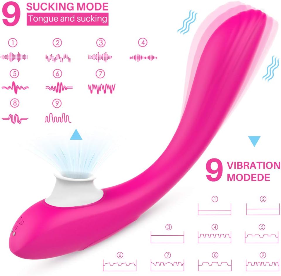Clitoris 3 in 1 Dildo Clitoris g-spot Sex Toys Massager Tongue Licker Female Sucking Vibrator