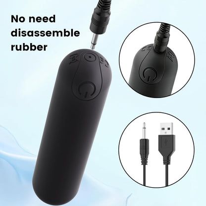 Handheld Electric Back Massager - Mini Waterproof&Rechargeable Handheld Deep Tissue Neck Black