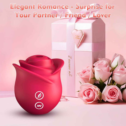 PetalWhisper Rose Suction Vibrator Soft Petals 10 Modes