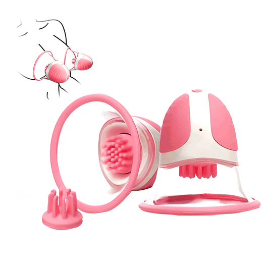 NipTwist Rotating Nipple Suction Vibrator Set 10 Modes for Couple (2 Pcs) - Kisvibe