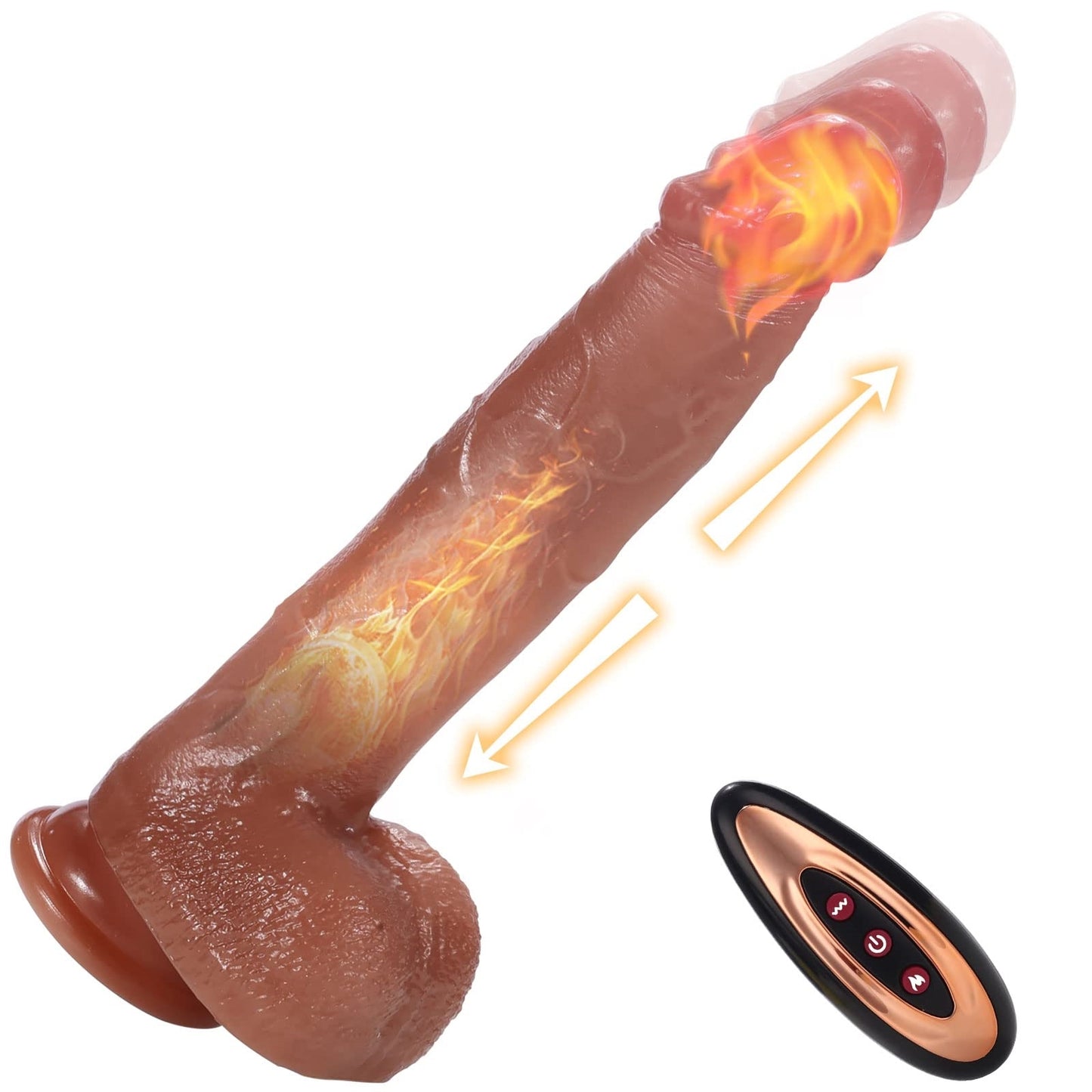 8.6 Inches Realistic Dildo With 7 Vibration Modes & Heating Function