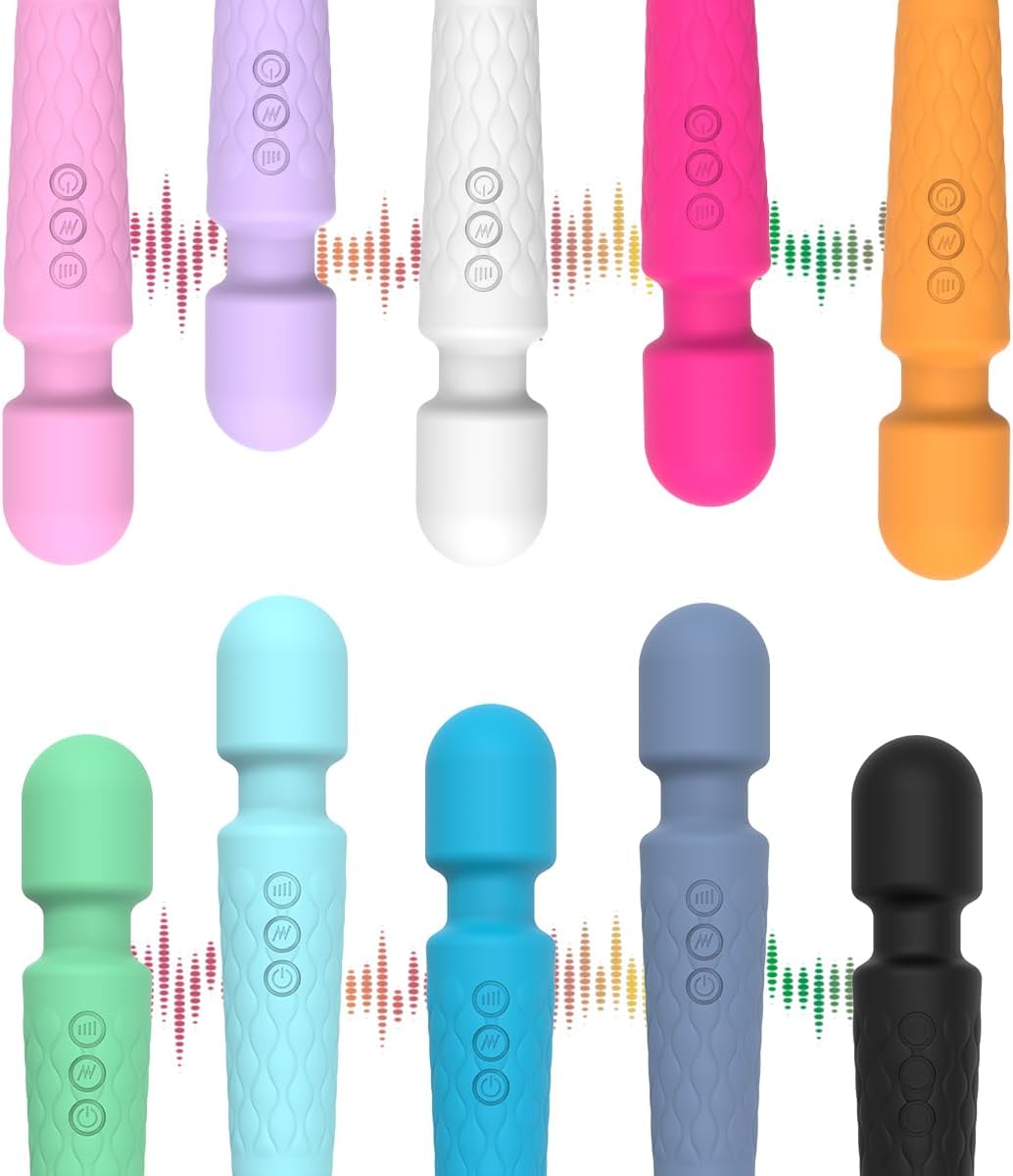 Power Wand Massager for Women – 20 Vibration Modes, Rechargeable