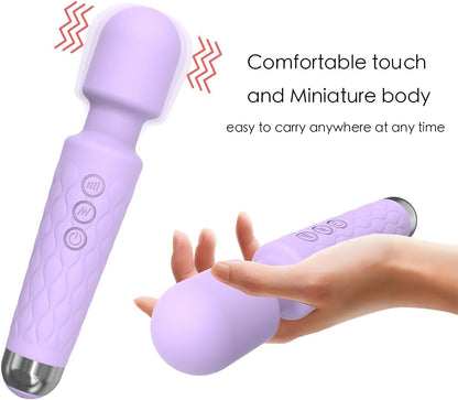 Power Wand Massager for Women – 20 Vibration Modes, Rechargeable