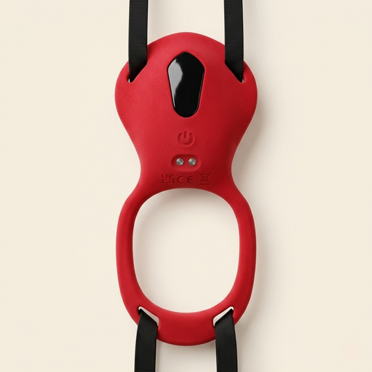 internal ritual no. 18 - rose toy with tongue glide no. 3 & strap-on rose cock ring loop no. 1
