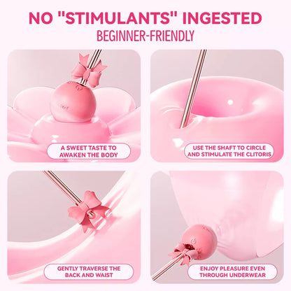 Lollipop Vibrator 10-Frequency Strong Shock Double-Headed Available Point Tide AV Stick