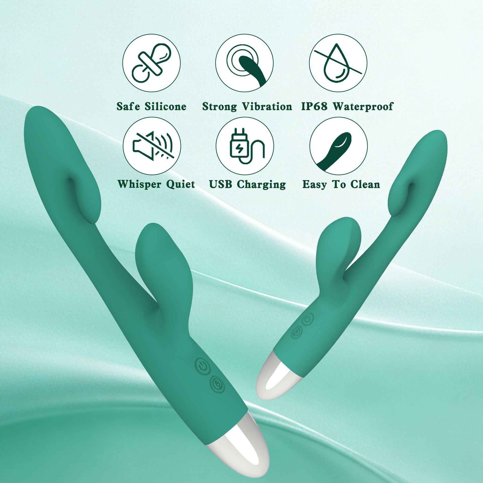 Dual-Head Vibrating Massager for Women – G-Spot & Clitoral Stimulation