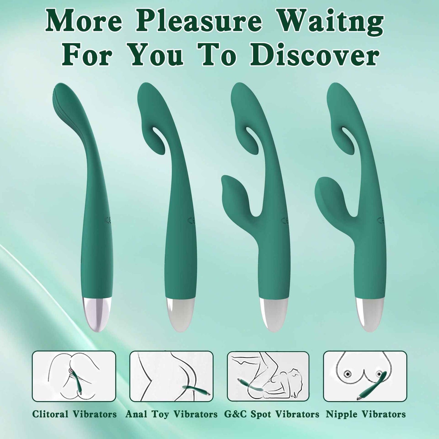 Dual-Head Vibrating Massager for Women – G-Spot & Clitoral Stimulation