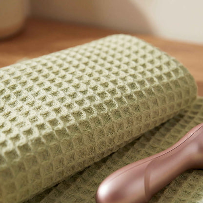 Waffle-Knit Pure Cotton Towel