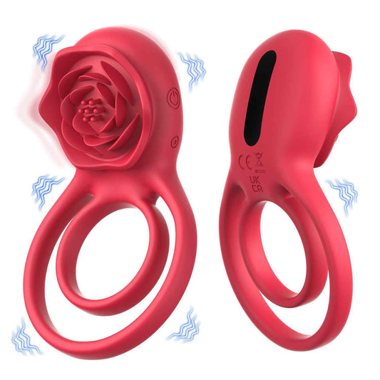 X loop no. 1 Cock Ring With Rose Clit Vibrator for Couples (Copy)