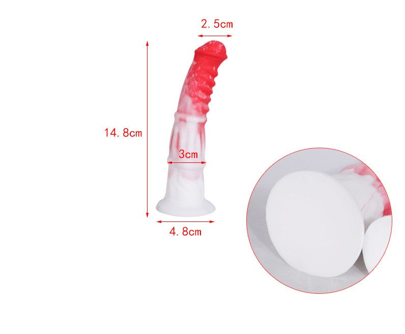 Soft Silicone Dildo Silicone Mixed Color Remote Control Vibration