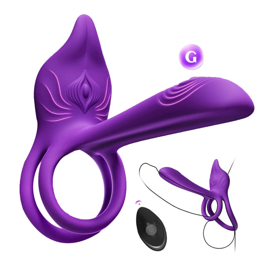 App & Remote Cock Ring with G-Spot & Clit Stimulation