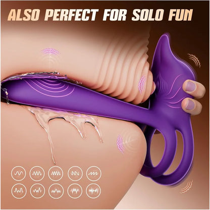 App & Remote Cock Ring with G-Spot & Clit Stimulation