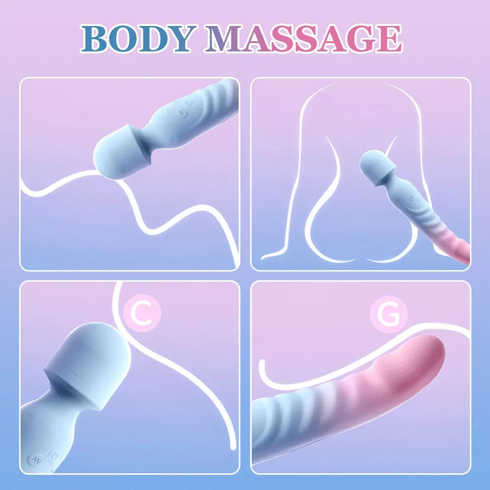 Double-ended G-spot vibrator—with heating function