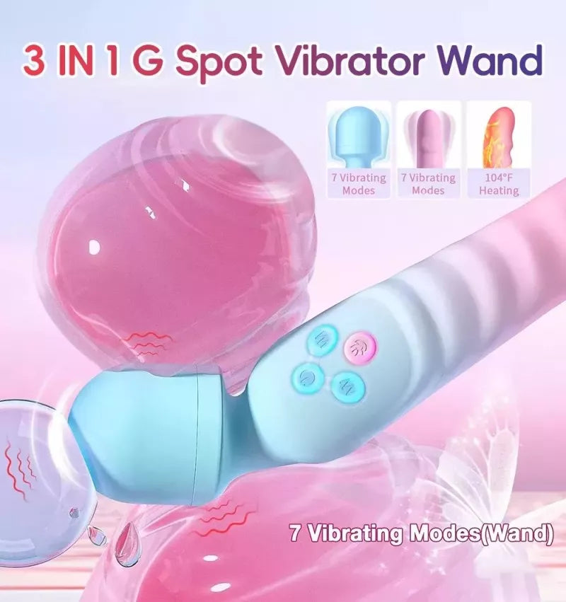 Double-ended G-spot vibrator—with heating function