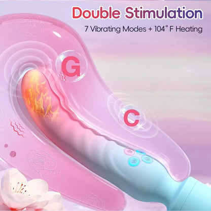 Double-ended G-spot vibrator—with heating function