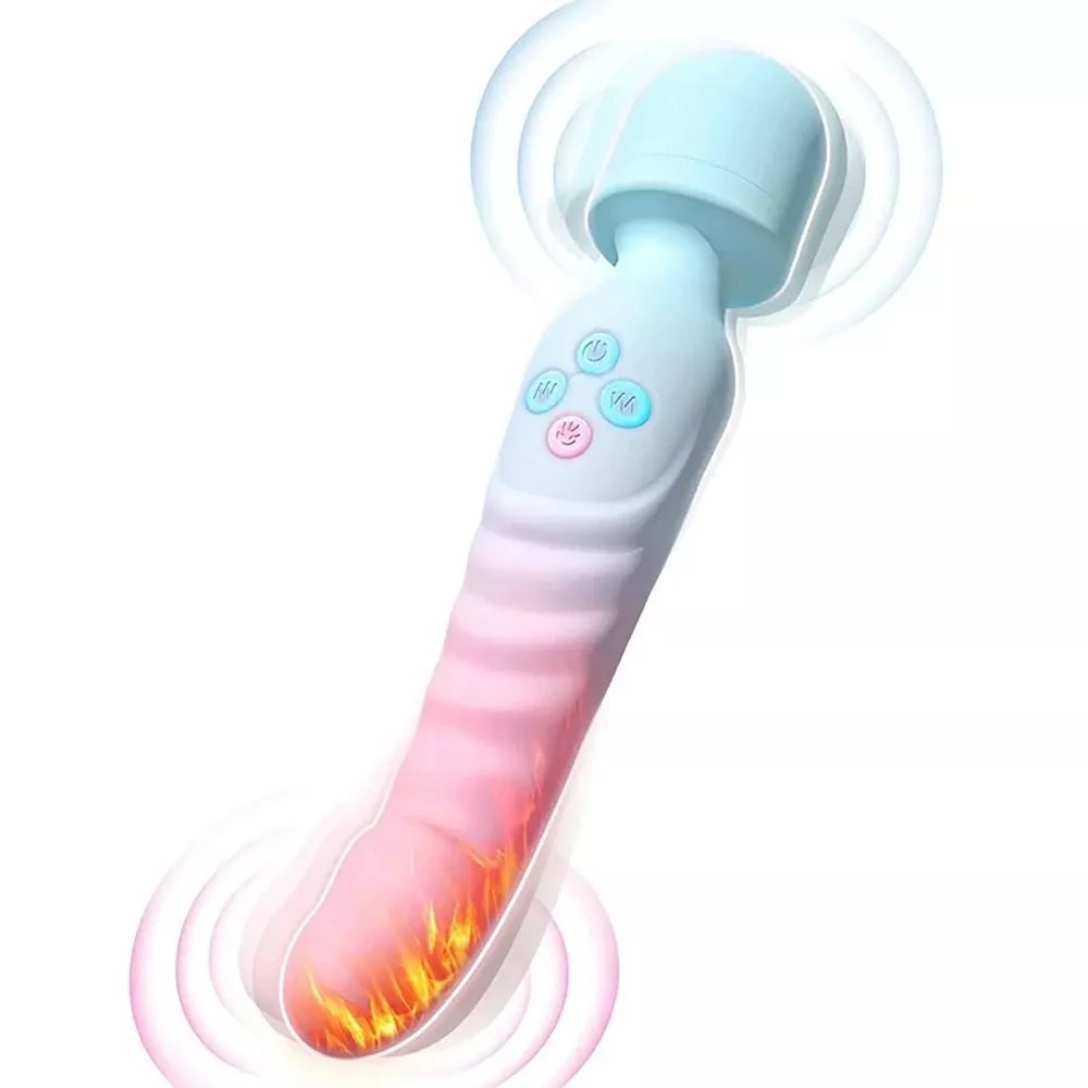 Double-ended G-spot vibrator—with heating function