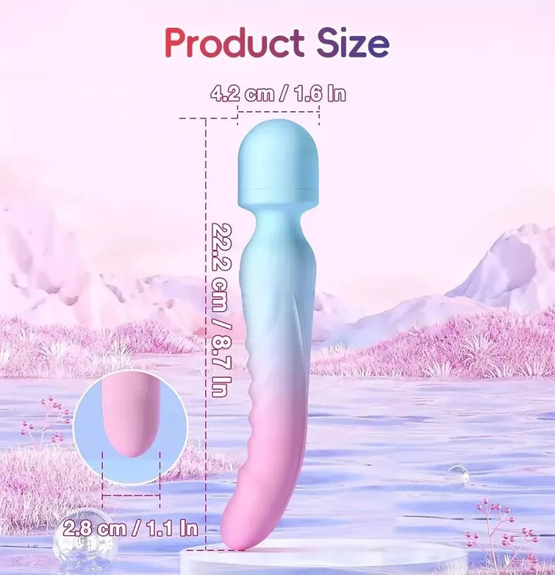 Double-ended G-spot vibrator—with heating function