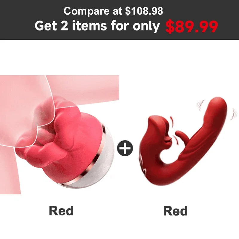 Best Value Set -Big Mouth Tongue Licking Vibrator