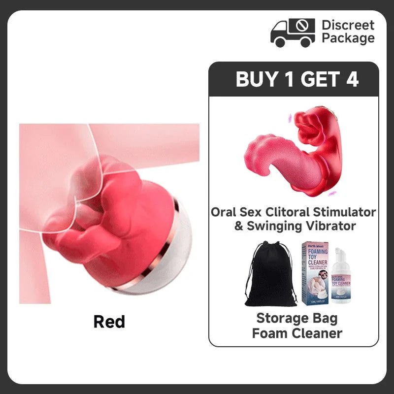 Best Value Set -Big Mouth Tongue Licking Vibrator