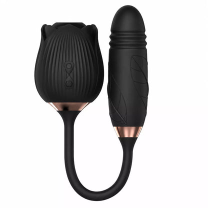 Black RoséTrio 3-in-1 Rose Toy