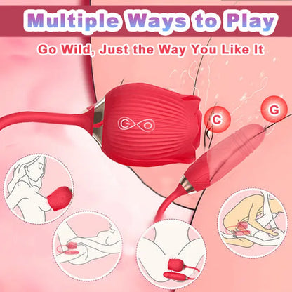 Black RoséTrio 3-in-1 Rose Toy