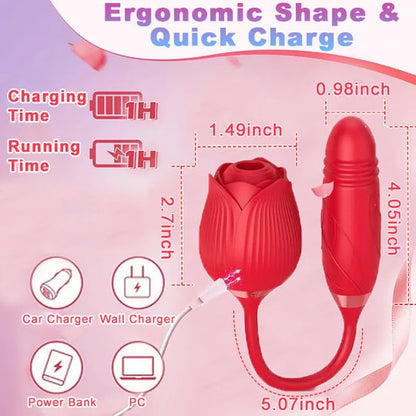 Red RoséTrio 3-in-1 Rose Toy